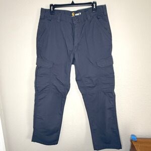 Carhartt Mens 34x30 Force Relaxed Fit Work Cargo Pants Gray BN200M Ripstop